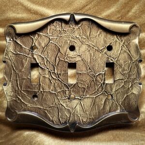 Vintage Amerock Carriage House Triple Light Switch Plate 1970s 1980s